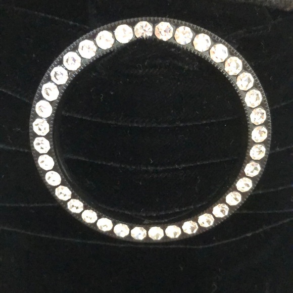 Caché Black Velvet Maxi Skirt with Slit SZ 6 - Picture 3 of 7